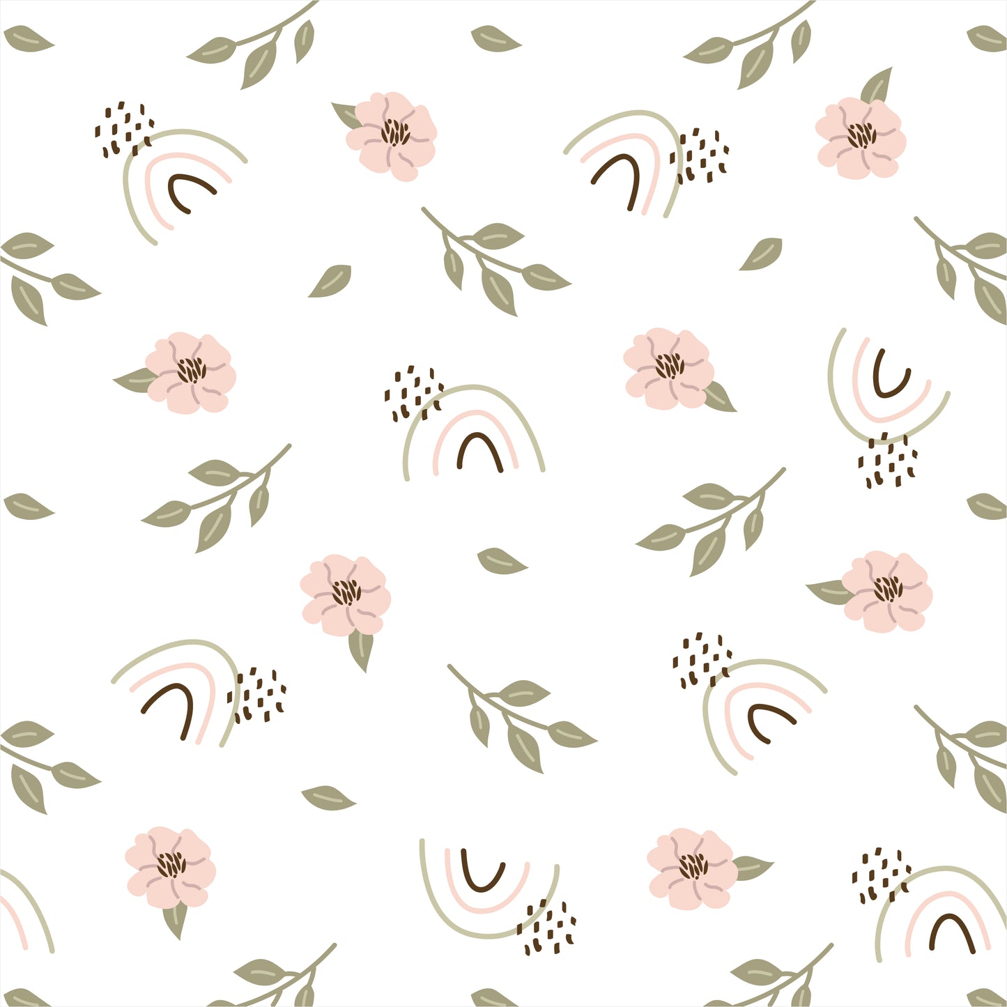 PAPEL DE PAREDE ADESIVO BOHO FOFINHO LB55