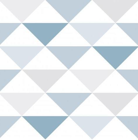 Papel De Parede Brincar Bobinex Geométrico Azul - 3601