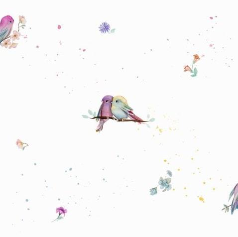 Papel De Parede Brincar Bobinex Passarinhos - 3607