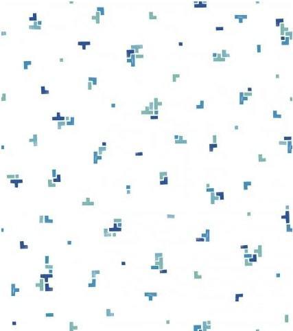 Papel De Parede Brincar Bobinex Geométrico Tetris - 3634