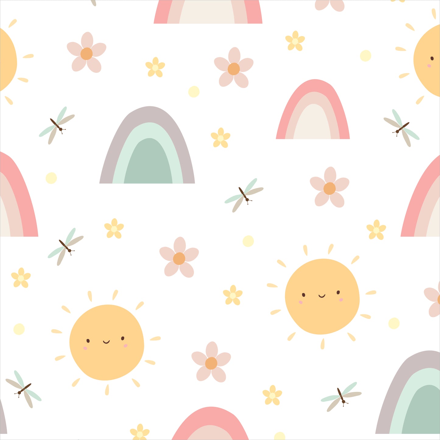 PAPEL DE PAREDE ADESIVO INFANTIL CÉU L00182