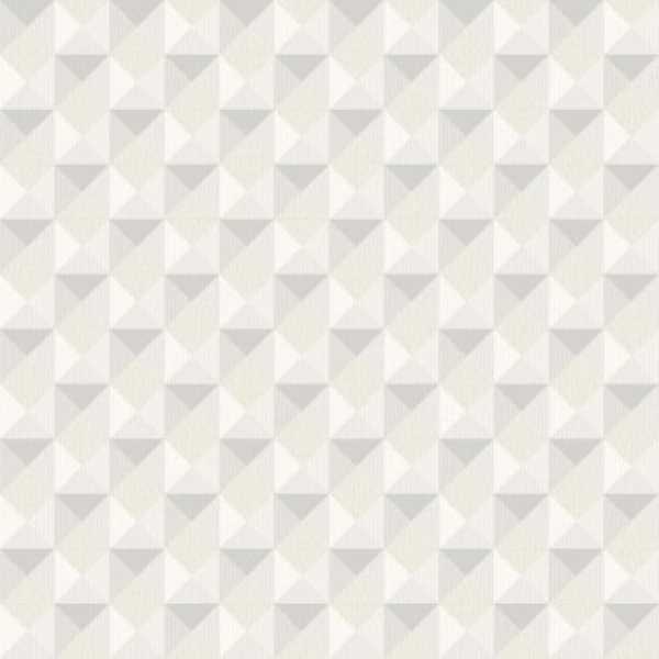 Papel de Parede Cinza Atemporal Geométrico 3703