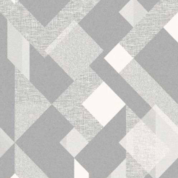 Papel de Parede Cinza Atemporal Geométrico Expanso 3809