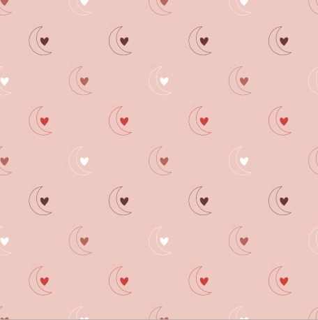 PAPEL DE PAREDE ADESIVO LUA E AMOR L101