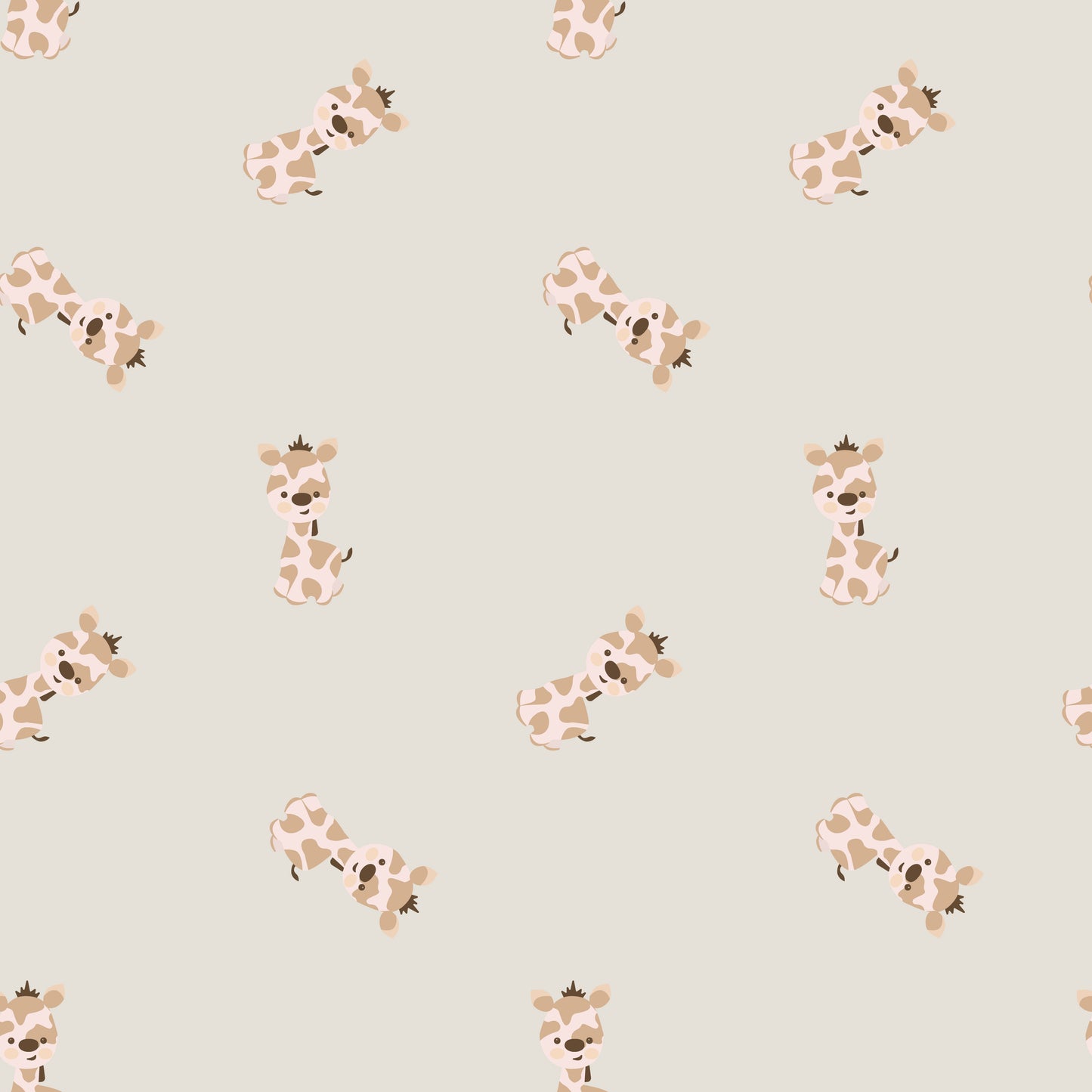 PAPEL DE PAREDE ADESIVO INFANTIL GIRAFA L1