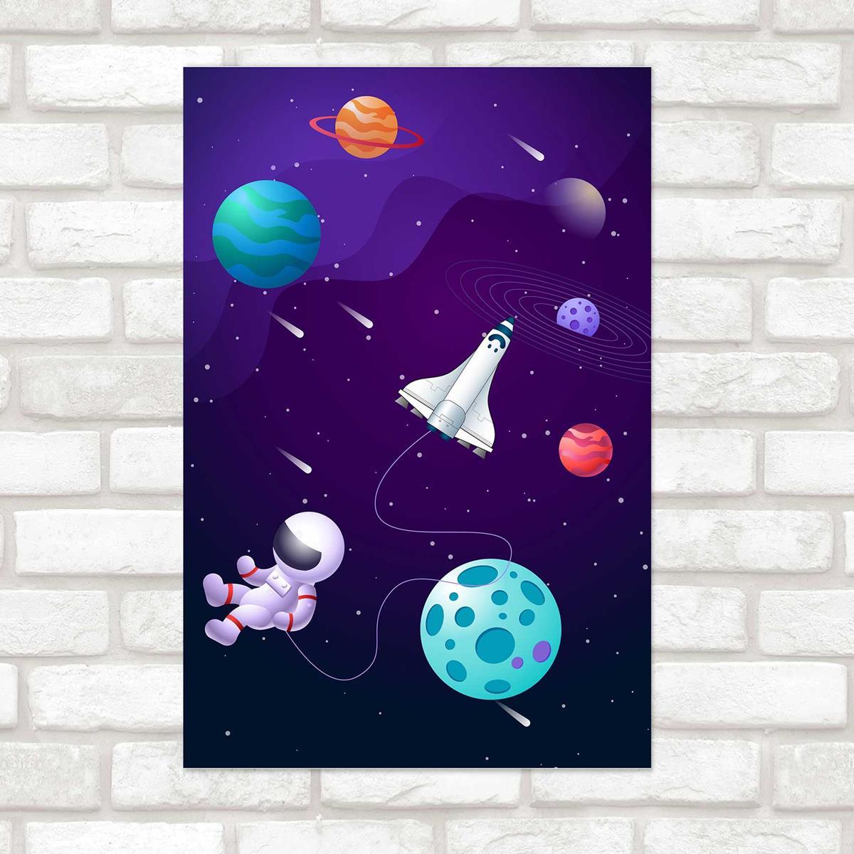 Poster Decorativo Infantil Universo N10245