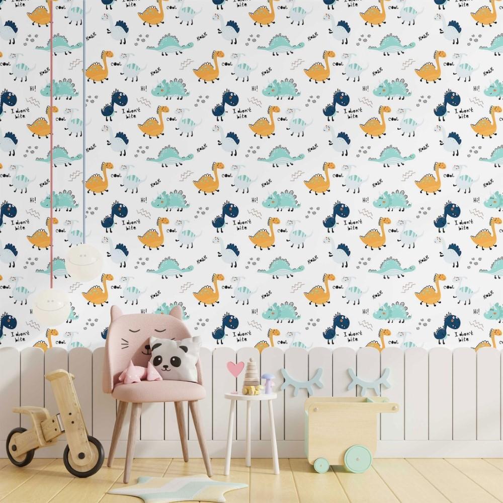 Papel de Parede Adesivo infantil Dinossauros N014156