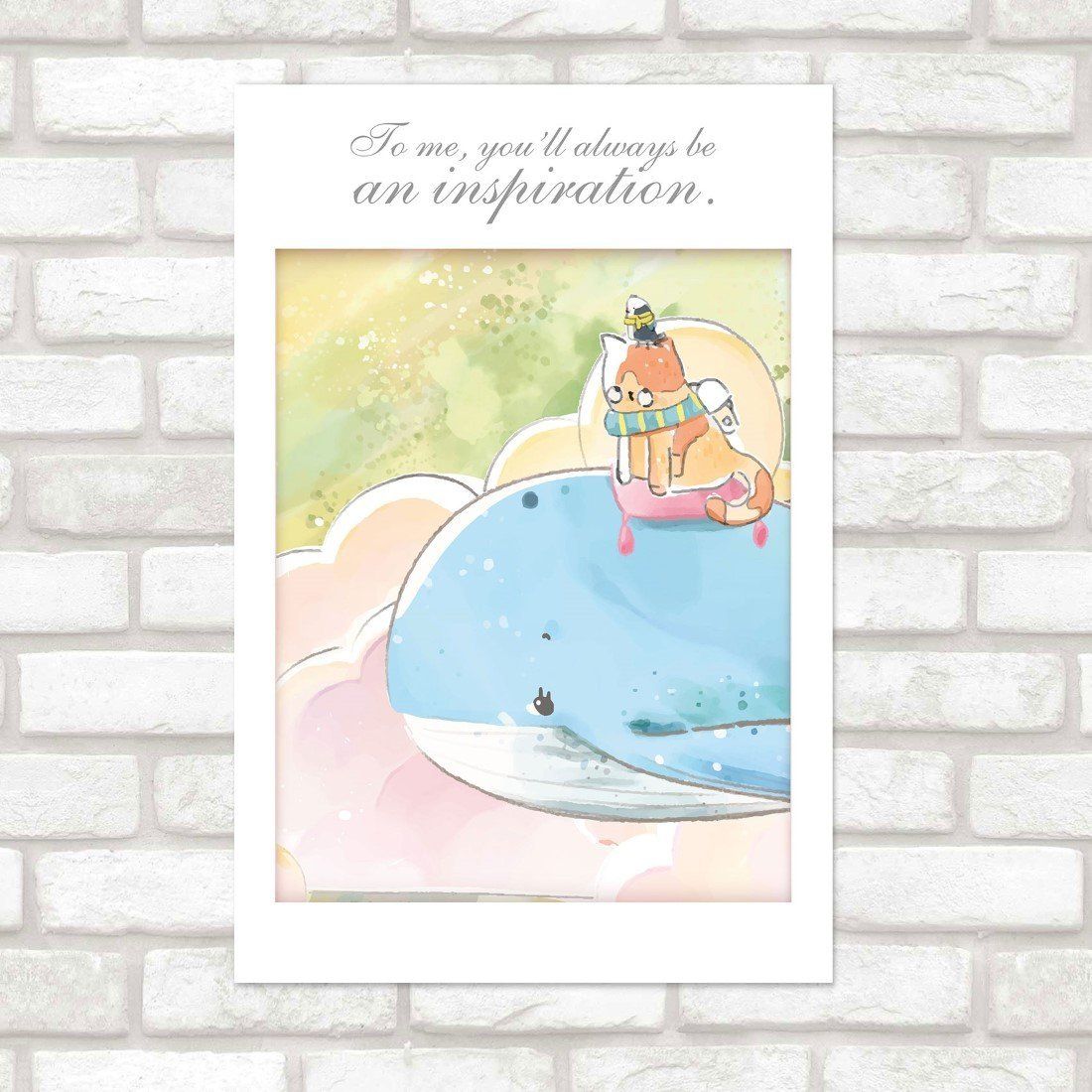 Poster Decorativo Infantil Animais Aquarela N015247