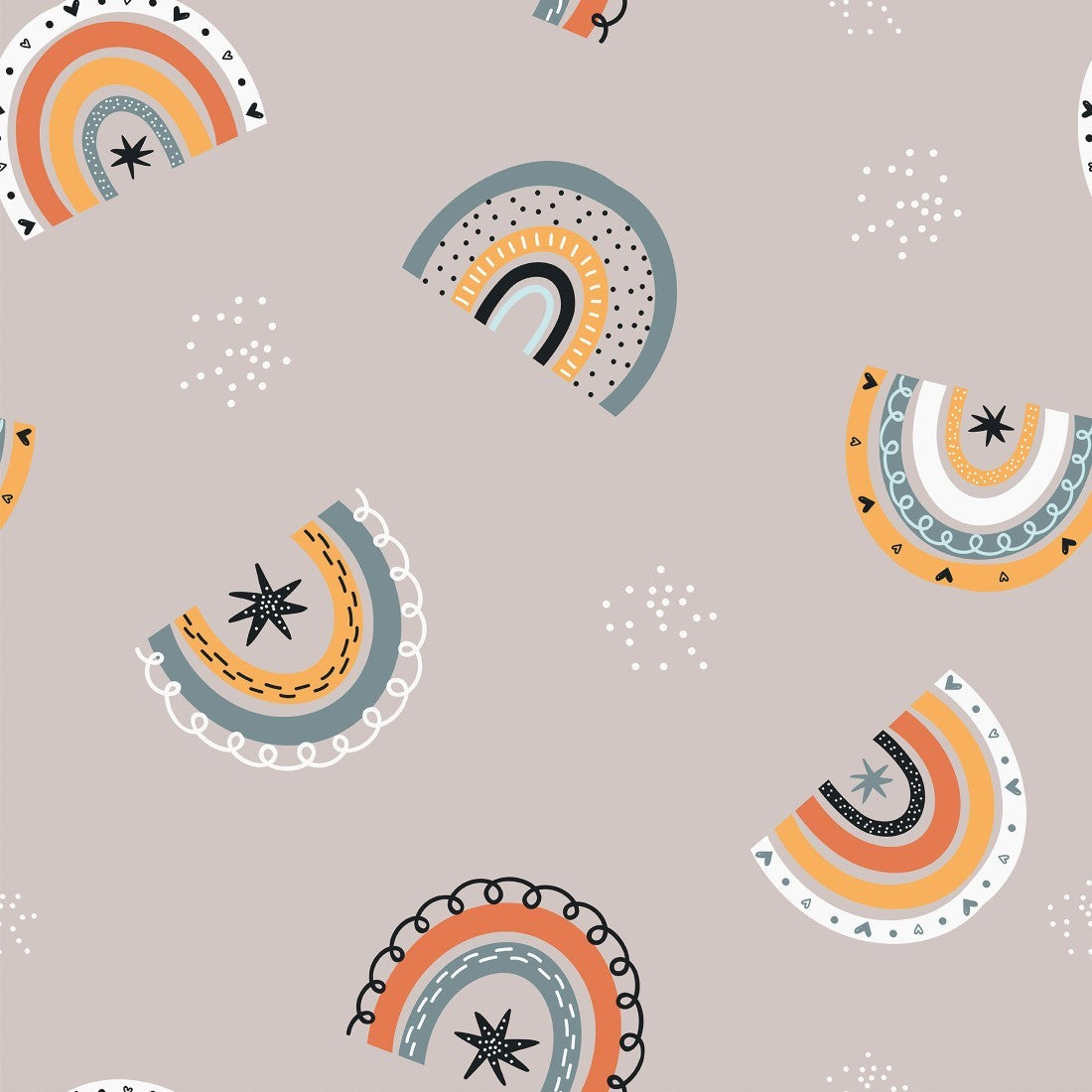 Papel de Parede Adesivo Arco Íris Neutro N019100