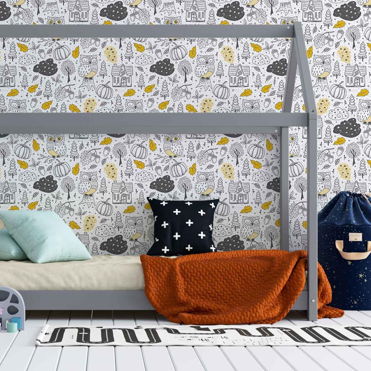 Papel de Parede Adesivo Infantil monte sua estória N03009