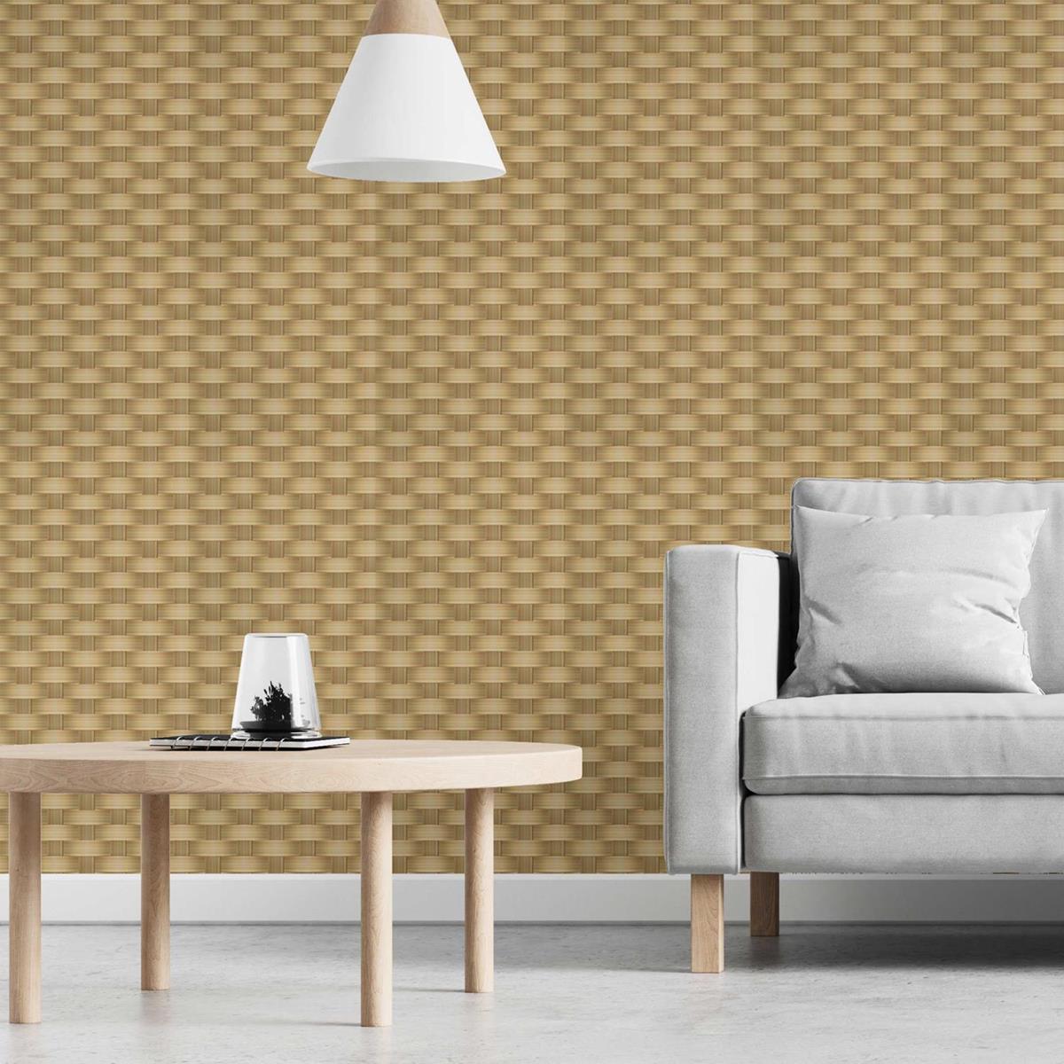 Papel de Parede Adesivo Palha N03031