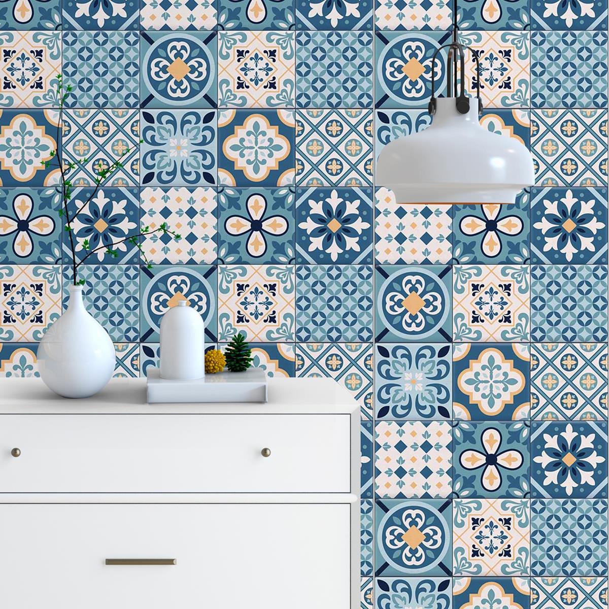 Papel de Parede Adesivo Azulejo Português N03032