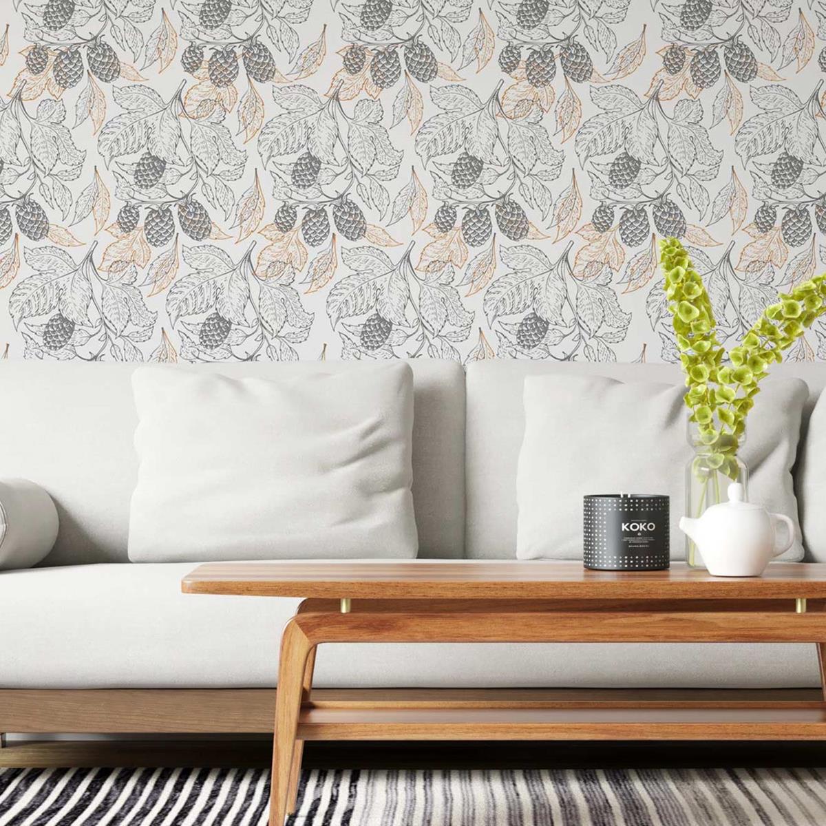 Papel de Parede Adesivo Folha Natureza N03044