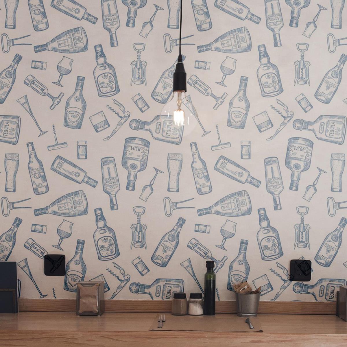 Papel de Parede Adesivo Drinks e bebidas N03058