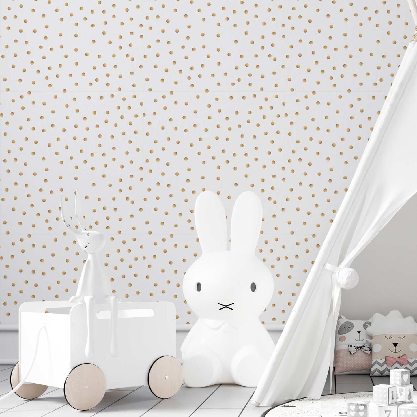 Papel de Parede Adesivo Poá Delicado N03082