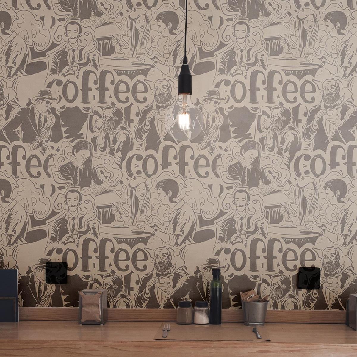 Papel de Parede Adesivo Coffee N03109