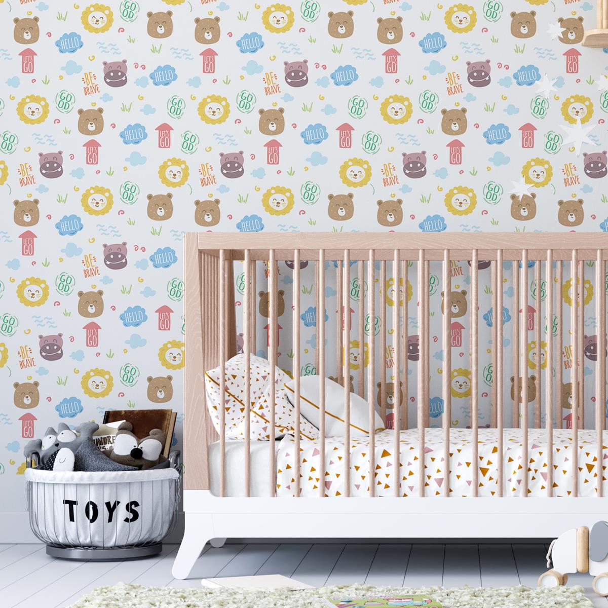 Papel de Parede Adesivo Animais minimalista N04091