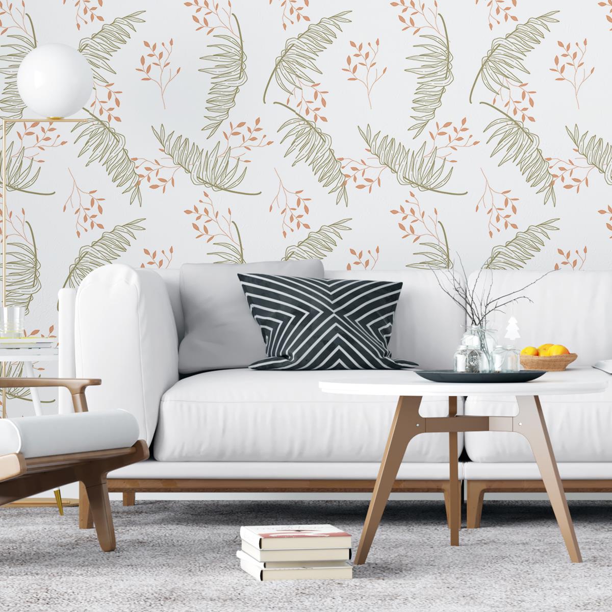 Papel de Parede Adesivo Folhagem Tropical N04229