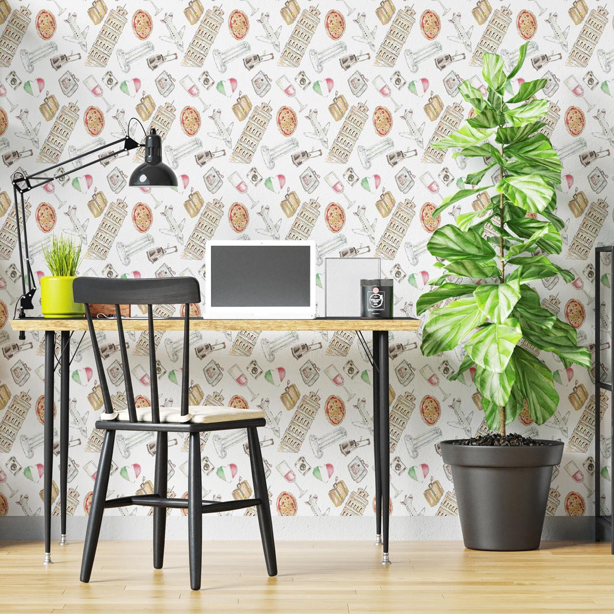 Papel de Parede Adesivo Itália Desenho N04235