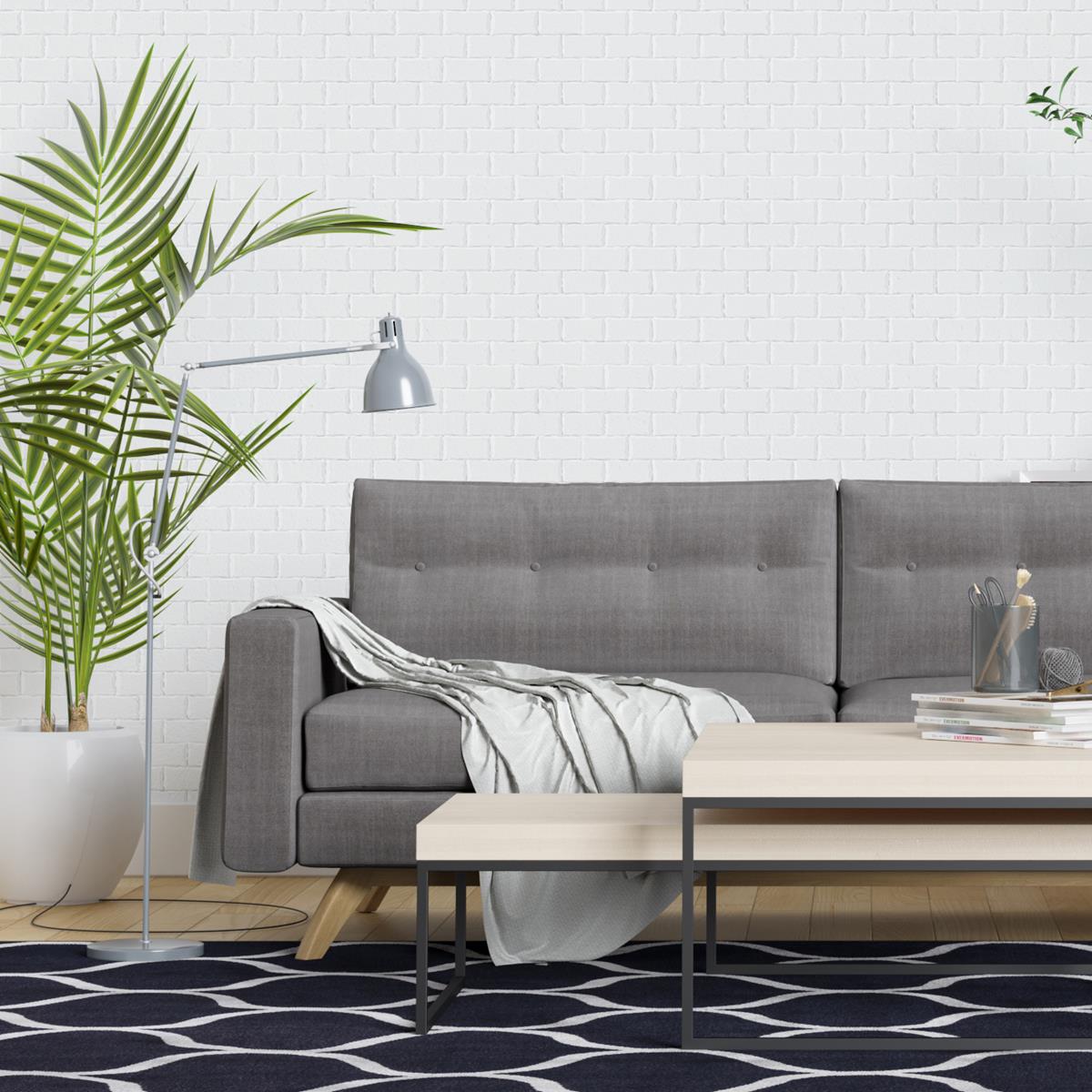 Papel de Parede Adesivo Tijolo 3D Off White N04280
