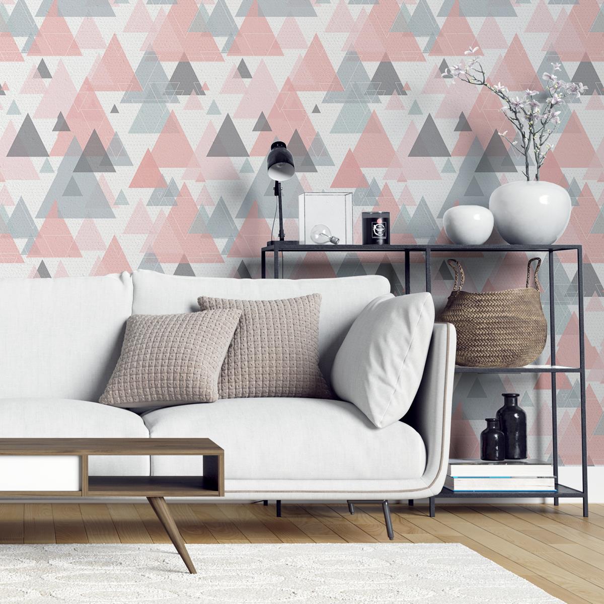 Papel de Parede Adesivo Geométricos Triângulos N04283