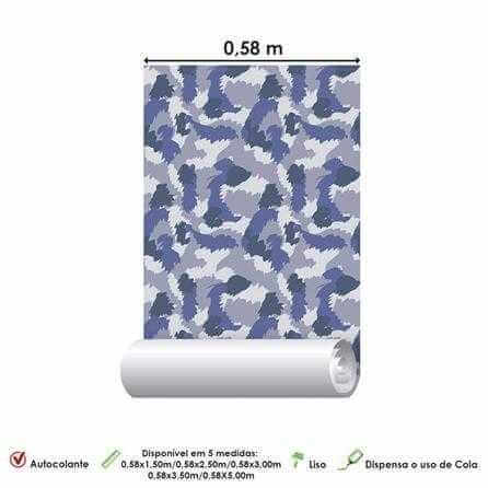 Papel de Parede Adesivo Camuflado Militar 68941 Papel na Parede