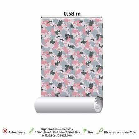 Papel de Parede Adesivo Camuflado Militar 72165 Papel na Parede