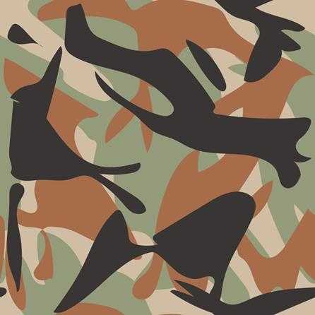 Papel de Parede Adesivo Camuflado Militar 74589 Papel na Parede