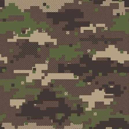 Papel de Parede Adesivo Camuflado N8836B Papel na Parede
