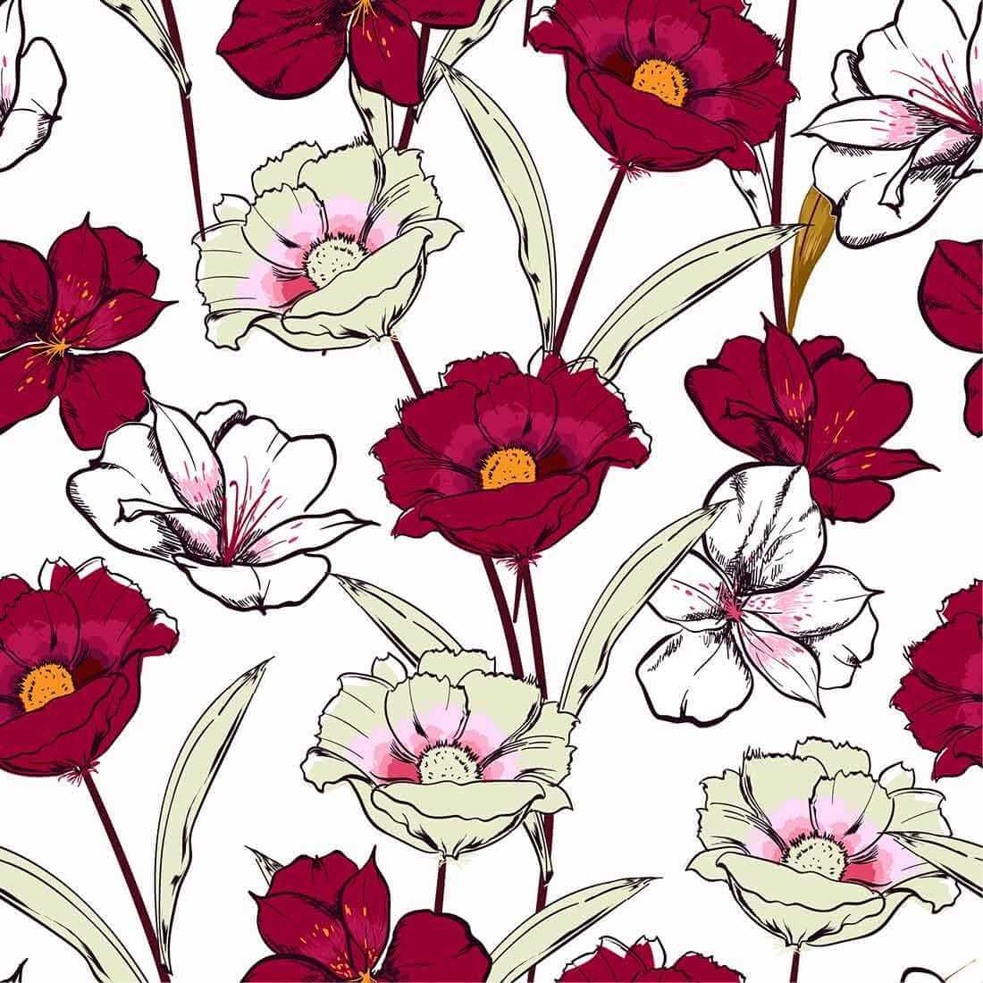 Papel de Parede Adesivo Floral N201244 Papel na Parede