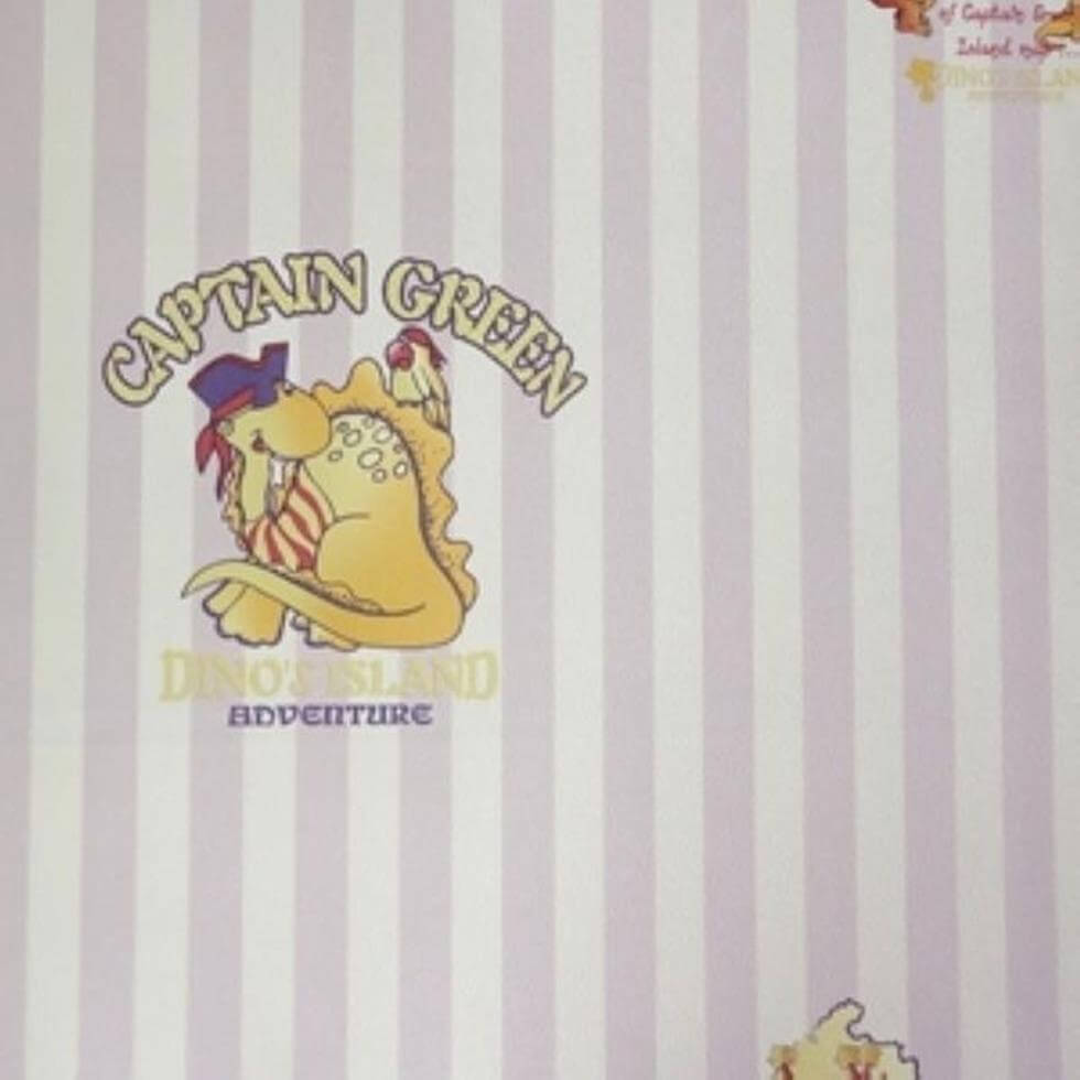 Papel de Parede Dinossauro Listrado Roxo Kawayi 312102