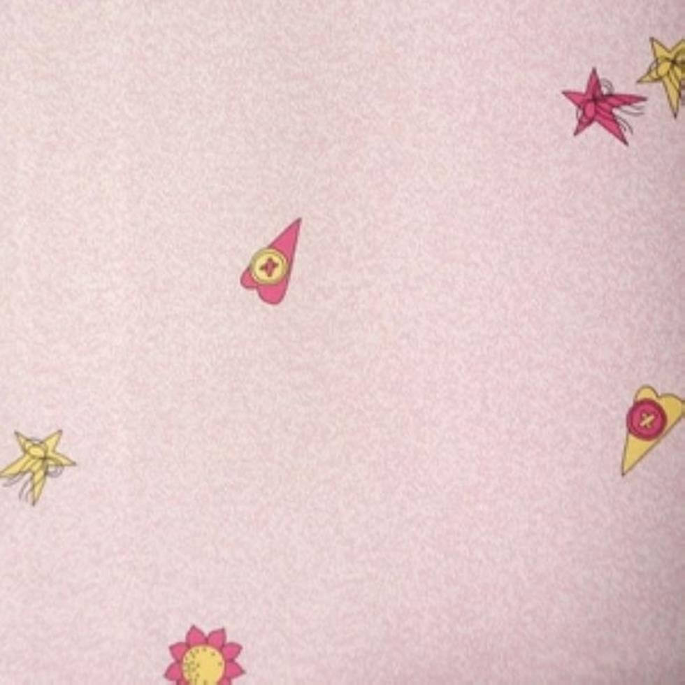 Papel de Parede Floral Estrela Rosa Kawayi 313105