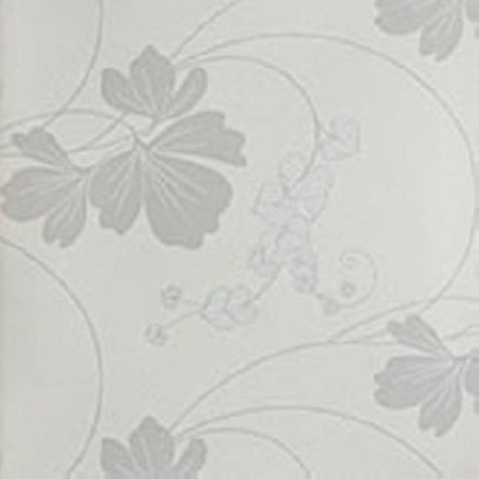 Papel de Parede Folhas Cinza Tropical Texture 710406