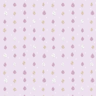 Papel de Parede Folhas Roxo Baby Charmed  221605