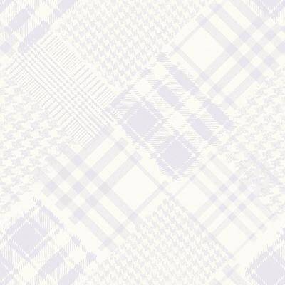 Papel de Parede Infantário Henrique xadrez patchwork azul 1714