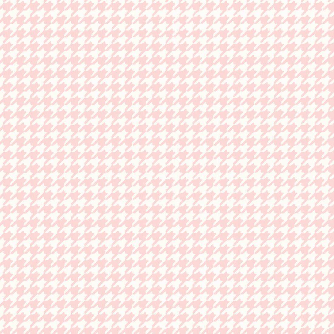 Papel de Parede Infantário Pied-Poule rosa 1734