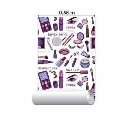 Papel de Parede Adesivo Maquiagem Salão 3086855 Papel na Parede