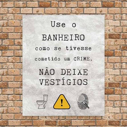 POSTER DECORATIVO BANHEIRO 1114