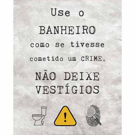 POSTER DECORATIVO BANHEIRO 1114
