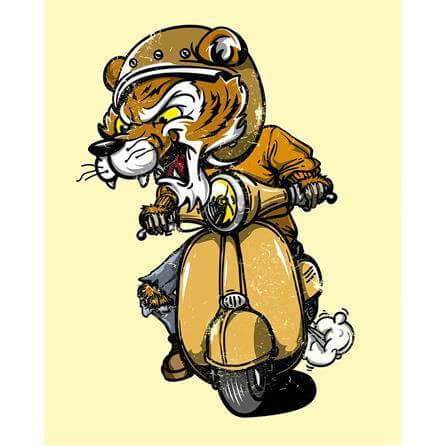 Poster Decorativo Moto Motoqueiro 42131