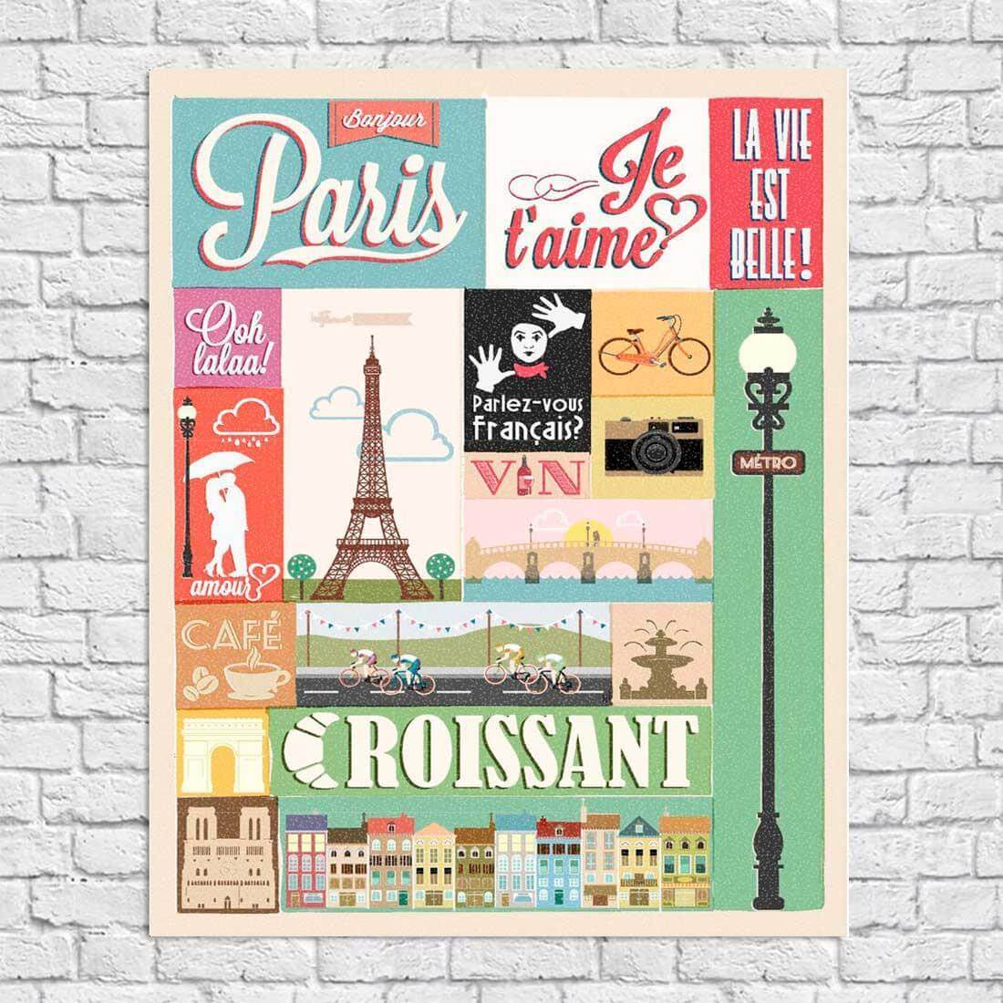 Poster Decorativo Paris 032 40x50