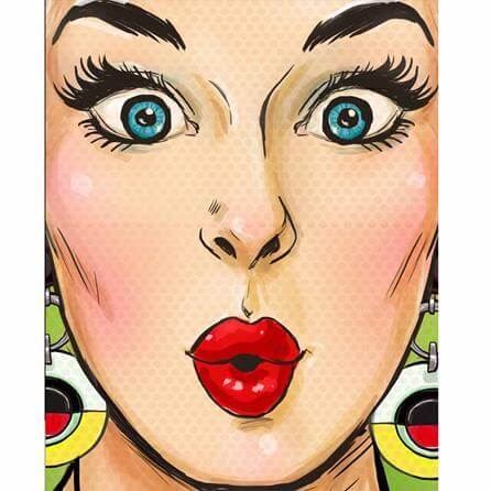 Quadro Decorativo Retrô Beijo 416995788