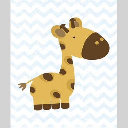 Quadro Decorativo Safári Bebê Menino 2024