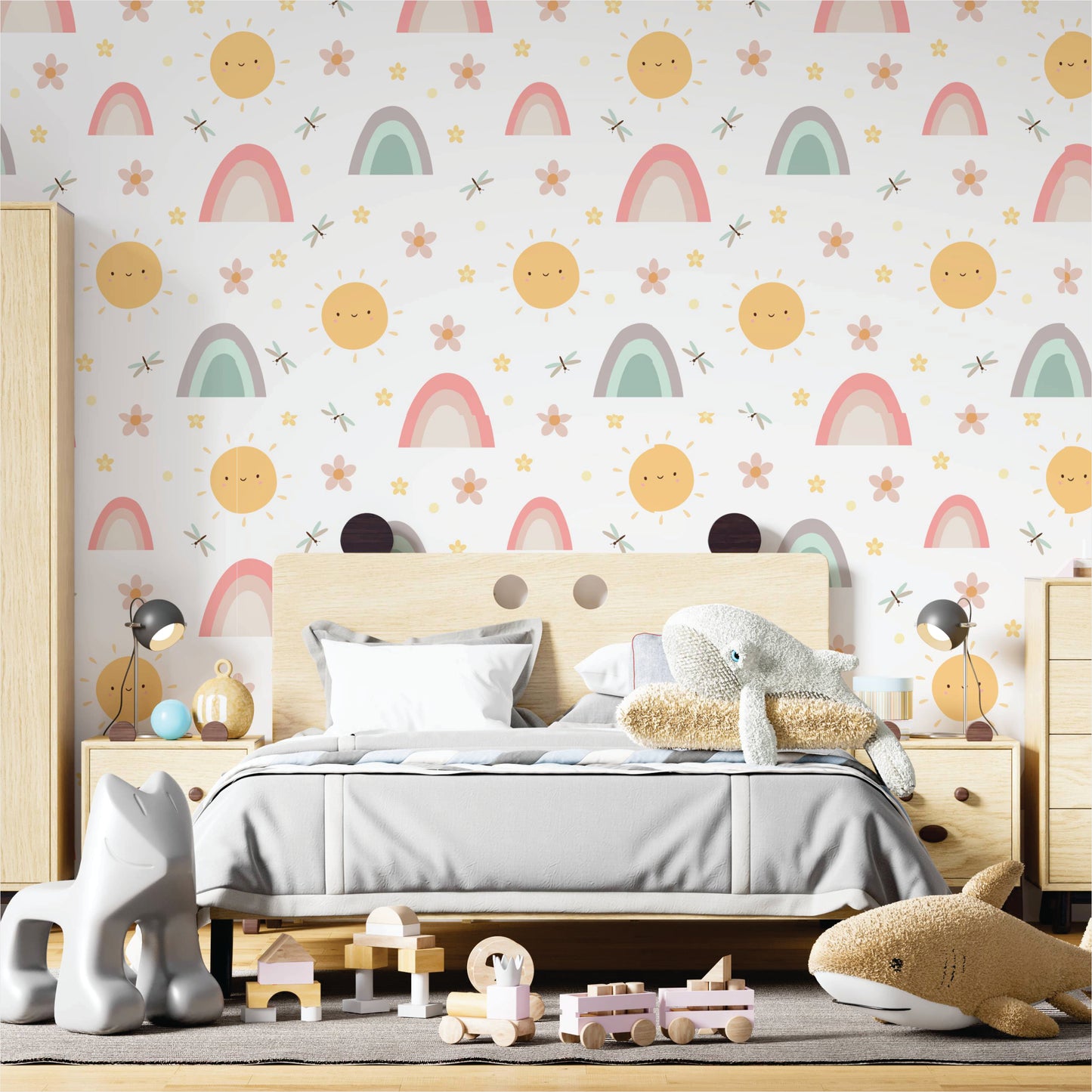 PAPEL DE PAREDE ADESIVO INFANTIL CÉU L00182