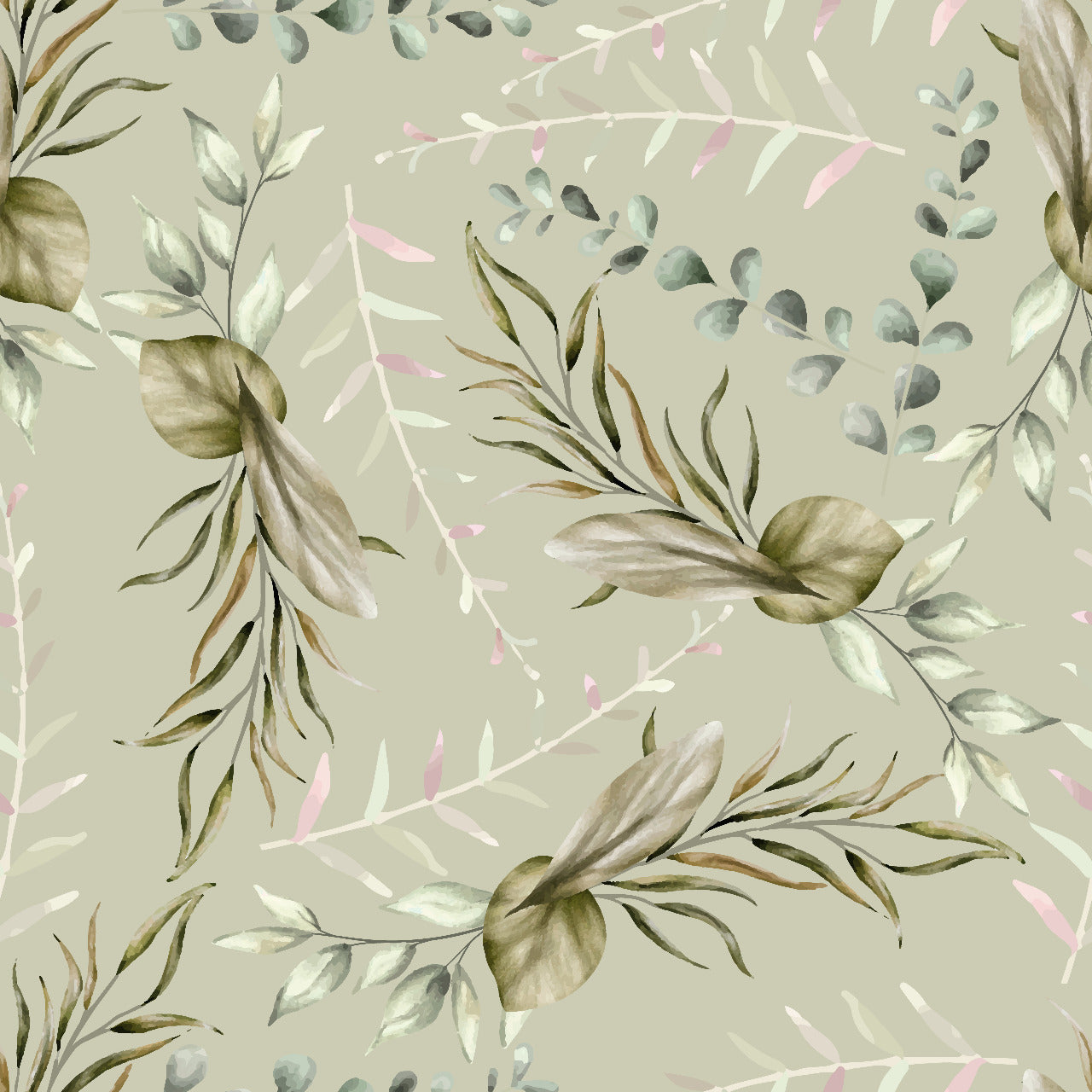 PAPEL DE PAREDE ADESIVO FOLHAS L0015