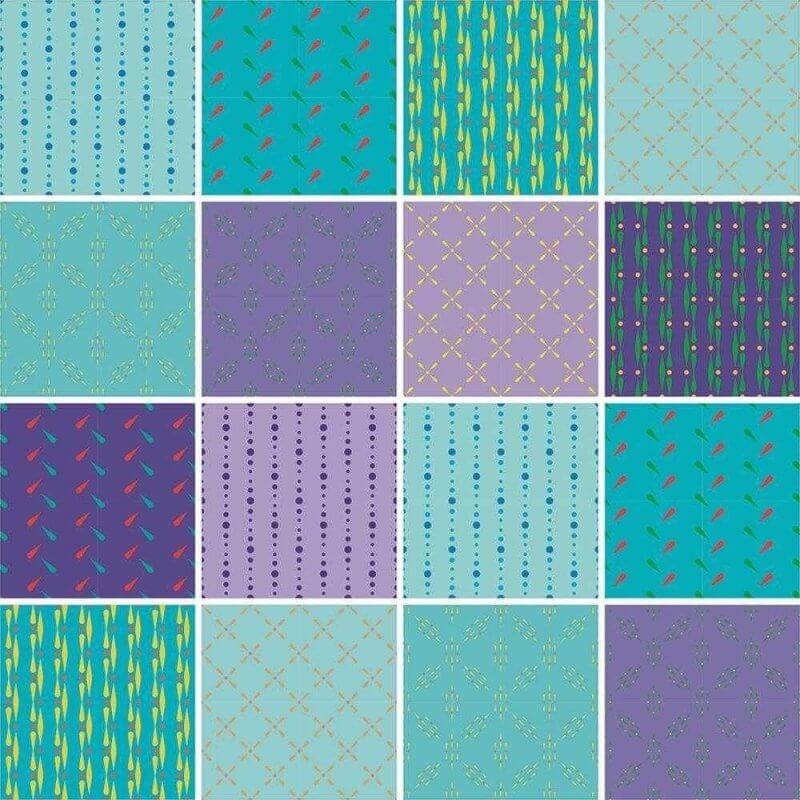 ADESIVO AZULEJO COLORIDO ABSTRATO 316523069 - Papel na Parede