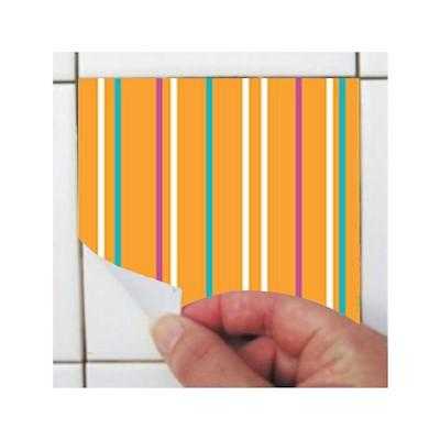 ADESIVO AZULEJO DISCO ROCK COLORIDO 286448861 - Papel na Parede