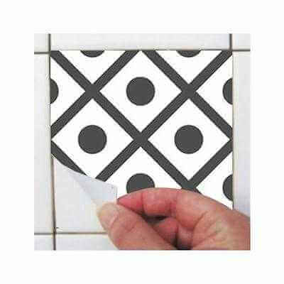 ADESIVO AZULEJO GEOMÉTRICO ABSTRATO 254521515 - Papel na Parede