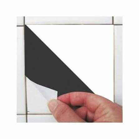 Adesivo Azulejo Geométrico Cinza Preto Branco 24518 - Papel na Parede
