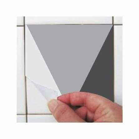 Adesivo Azulejo Geométrico Cinza Preto Branco 68421 - Papel na Parede